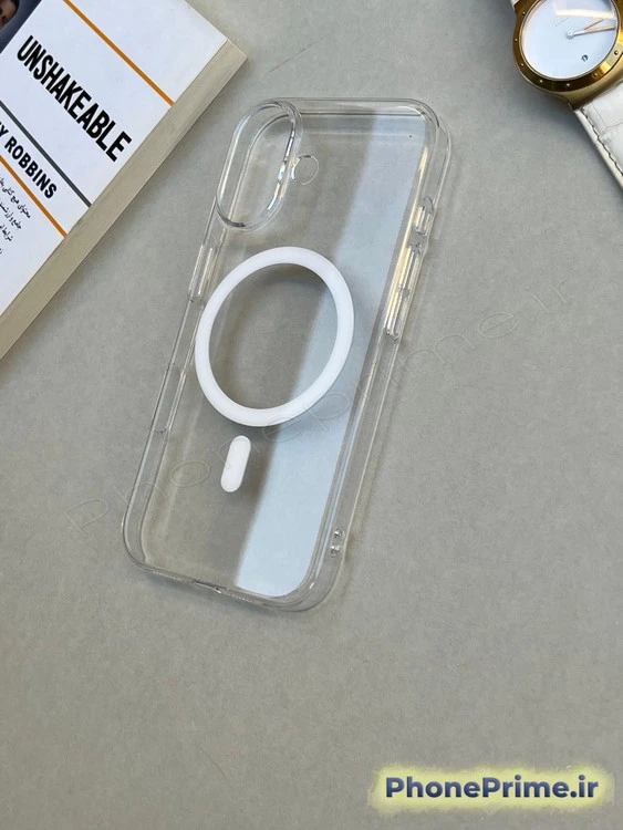 قاب کریستالی لوکس iPhone 17 – مگ‌سیف تقویت‌شده + شفافیت الماسی و محافظت حرفه‌ای