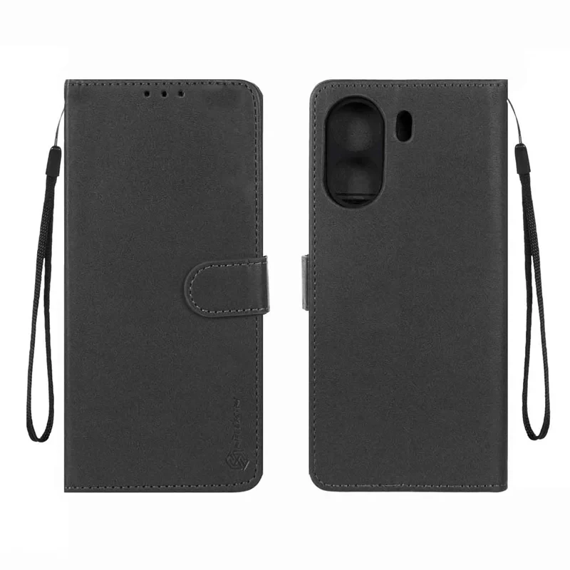 قاب کیفی جاکارتی دار مشکی چرم xiaomi redmi 13c