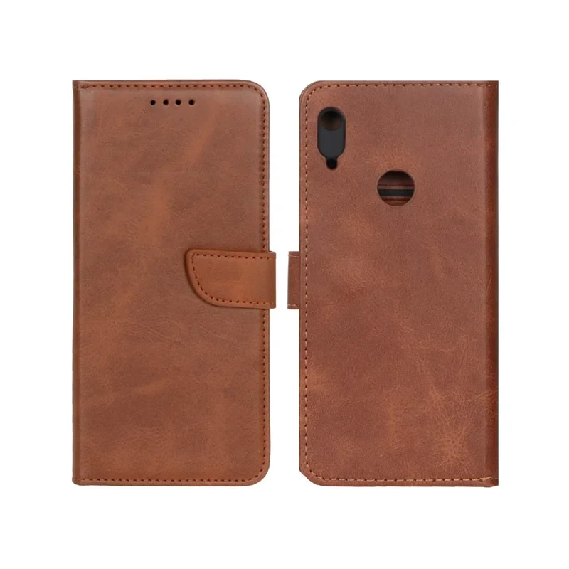 قاب کیفی جاکارتی دار مگنتی قهوه ای Huawei y6 209