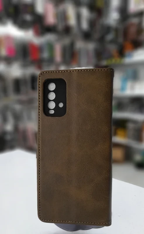 قاب کیفی مگنتی جاکارتی دار سبز زیتونی xiaomi redmi 9 t