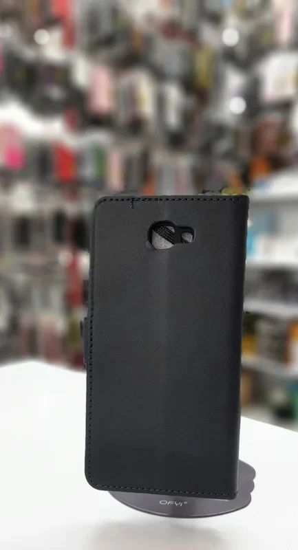 قاب کیفی مگنتی جاکارتی دار سرمه ای Samsung galaxy J7 prime