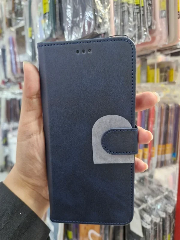 قاب کیفی مگنتی جاکارتی دار سرمه ای Samsung galaxy a13 4G