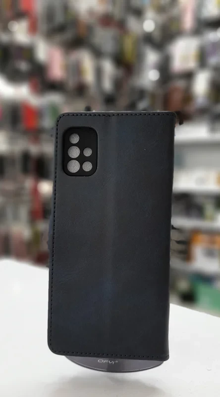 قاب کیفی مگنتی جاکارتی دار سرمه ای Samsung galaxy a51