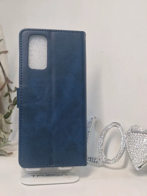 قاب کیفی مگنتی جاکارتی دار سرمه ای Samsung s20 fe