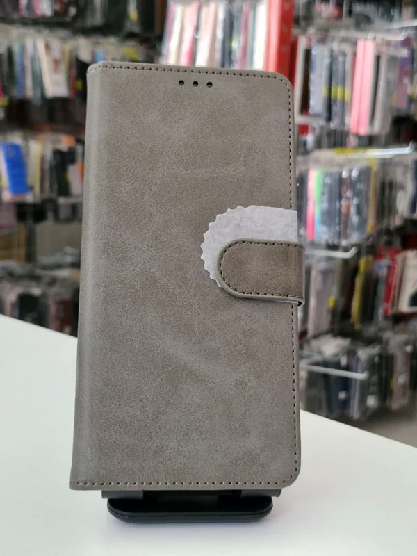 قاب کیفی مگنتی جاکارتی دار طوسی xiaomi note10 4G/poco m5s