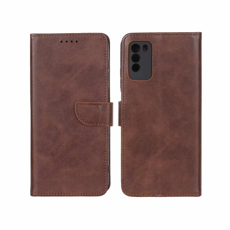 قاب کیفی مگنتی جاکارتی دار قهوه ای xiaomi poco m3