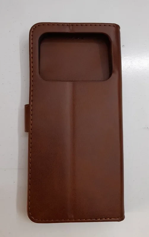 قاب کیفی مگنتی جاکارتی دار قهوه ای چرم xiaomi mi 11 ultra