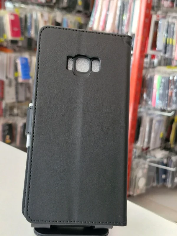 قاب کیفی مگنتی جاکارتی دار مشکی Samsung galaxy s8 plus