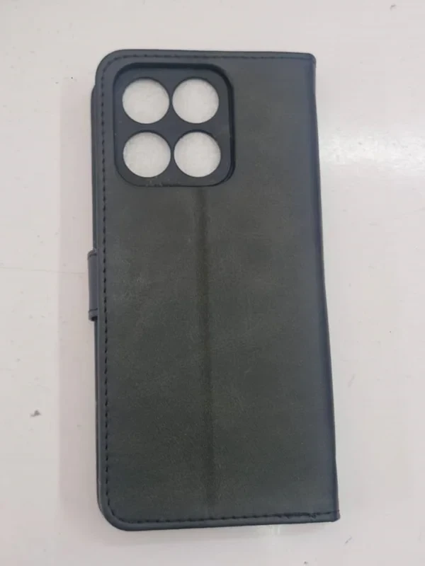 قاب کیفی مگنتی جاکارتی دار مشکی چرم Honr x6a