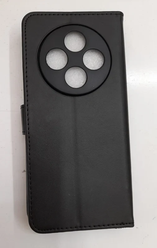 قاب کیفی مگنتی جاکارتی دار مشکی چرم/c75/ xiaomi redmi 14c