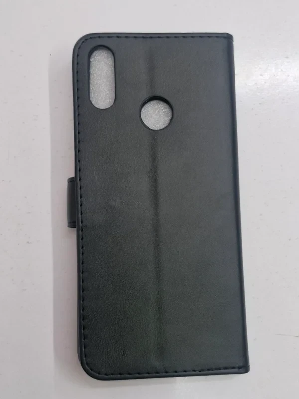 قاب کیفی مگنتی جاکارتی دار مشکی چرم honor 8 c
