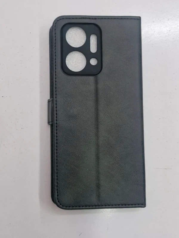 قاب کیفی مگنتی جاکارتی دار مشکی چرم honor x7a