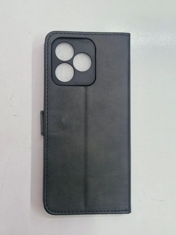 قاب کیفی مگنتی جاکارتی دار مشکی چرم realmi note 50