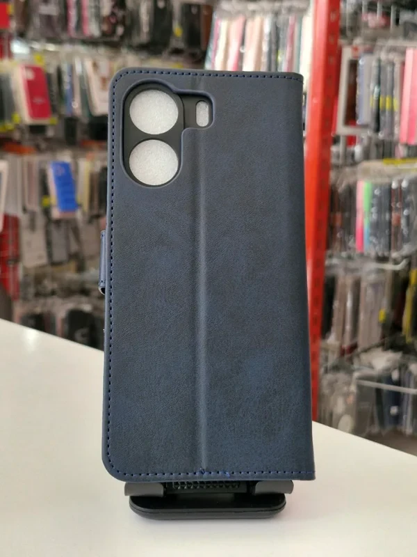 قاب کیفی مگنتی سرمه ای xiaomi redmi 13c