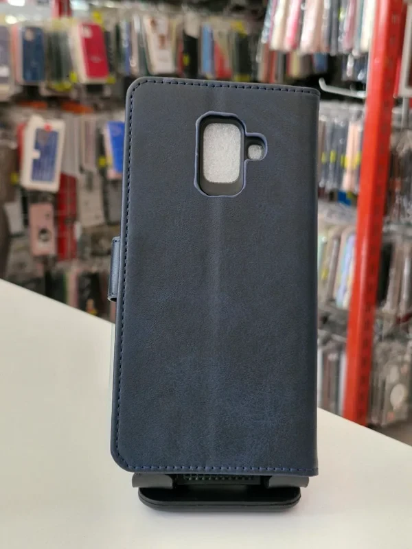قاب کیفی مگنتی سرمه ای سامسونگ Samsung j6 plus