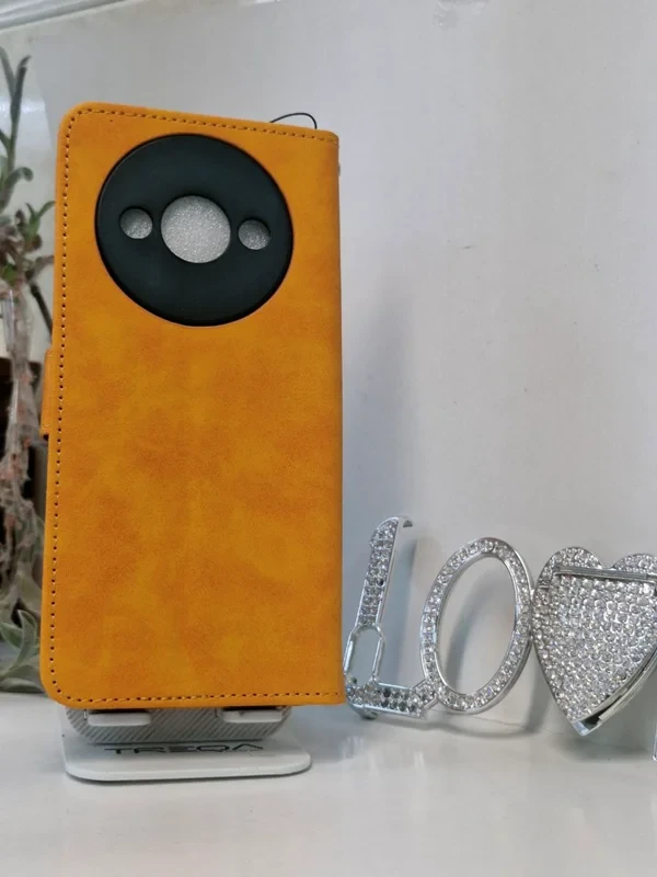 قاب کیفی مگنتی محافظ لنز دار نارنجی xiaomi A3