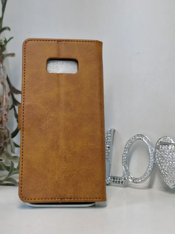 قاب کیفی مگنتی محافظ لنزدار قهوه ای سامسونگ مدل S8 plus