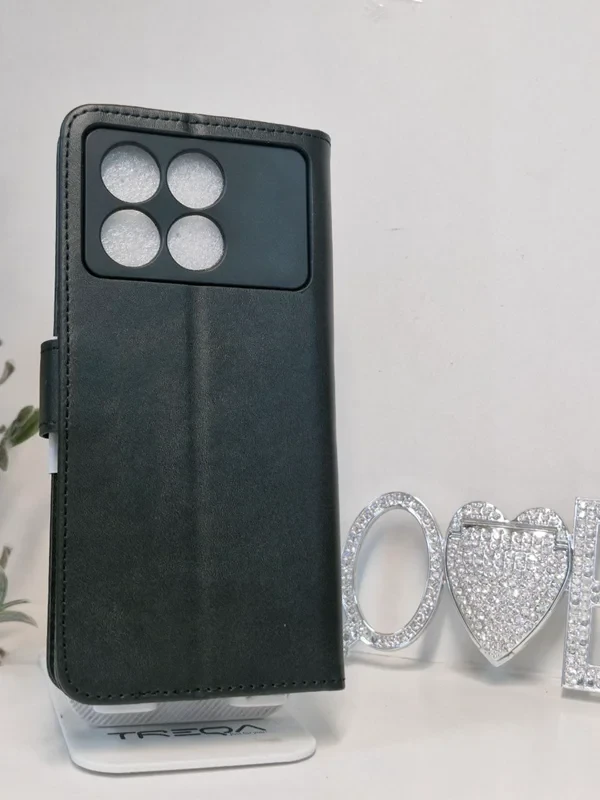 قاب کیفی مگنتی مشکی جاکارتی دار xiaomi poco x6 pro