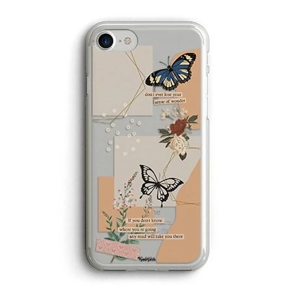 قاب گوشی Butterfly with text