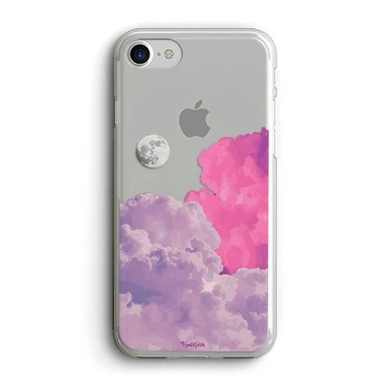 قاب گوشی – Cloud & Moon Colorful Purple