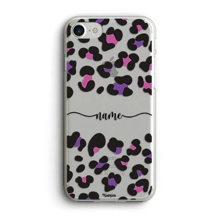 قاب گوشی Colorful Leopard With Name