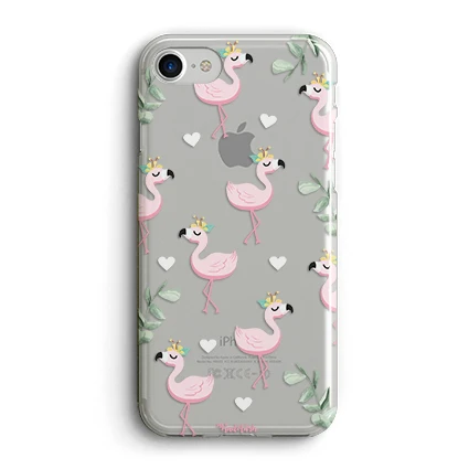 قاب گوشی Flamingo & Pink Hearts