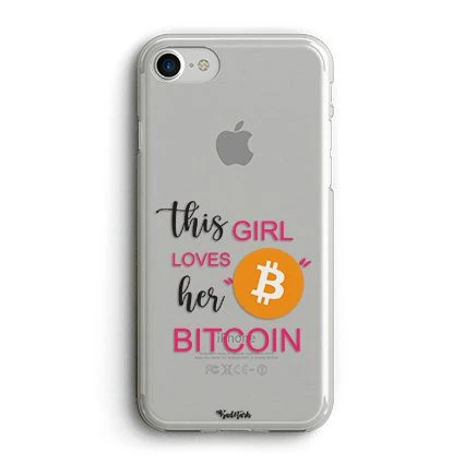 قاب گوشی Girl Bitcoin