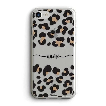 قاب گوشی Leopard With Name