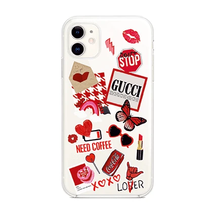 قاب گوشی – Red Stickers