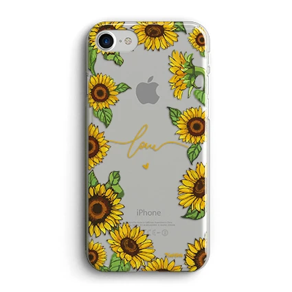 قاب گوشی Sun Flower With Name
