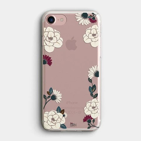 قاب گوشی – White Botanical flower