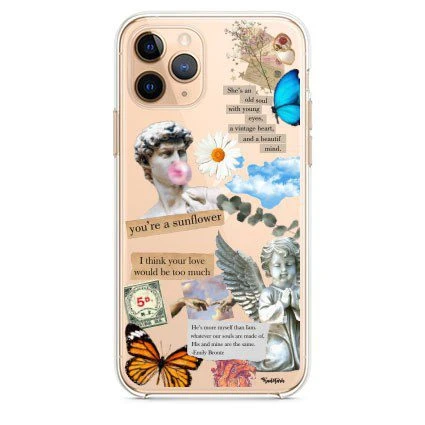 قاب گوشی – collage with butterfly