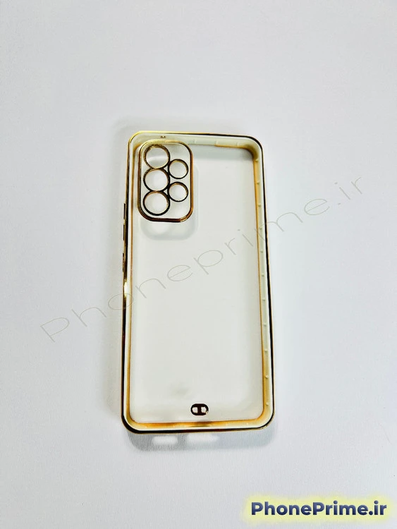 قاب گوشی سامسونگ A53 مدل شفاف حاشیه طلایی براق Electroplating (نقد و اقساط)