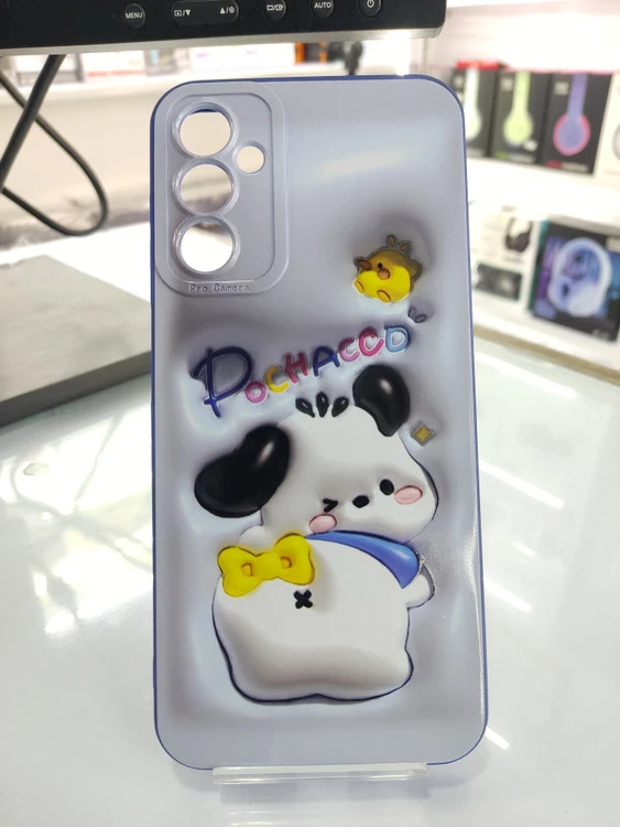 قاب گوشی سامسونگ Galaxy A14 مدل فانتزی برجسته طرح Pochacco