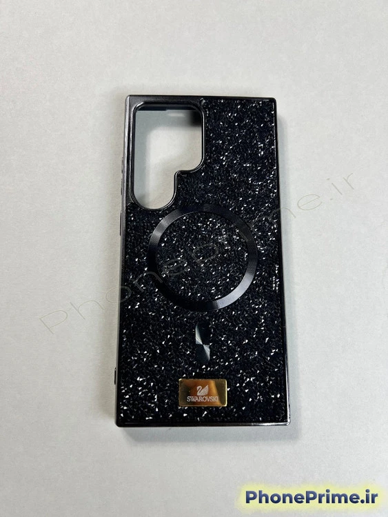 قاب گوشی سامسونگ S24 Ultra مدل نگین دار Swarovski رنگ مشکی (نقد و اقساط)