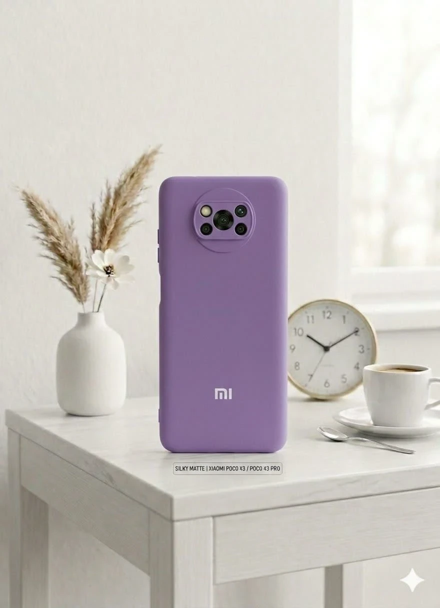 قاب گوشی سلیکونی مناسب برای مدل Xiaomi POCO X3/X3 PRO – بنفش