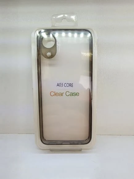 قاب گوشی شفاف مناسب برای مدل SAMSUNG A03 CORE – مشکی