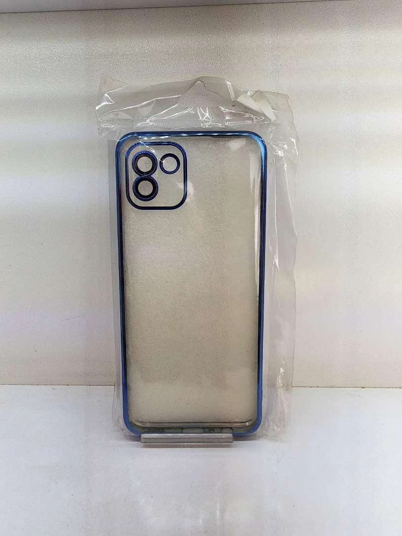 قاب گوشی شفاف مناسب برای مدل SAMSUNG A03 – آبی
