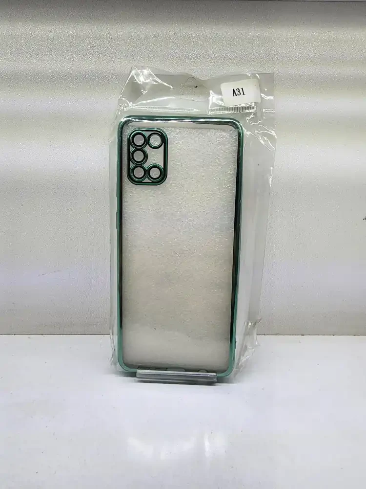 قاب گوشی شفاف مناسب برای مدل SAMSUNG A31 – سبز