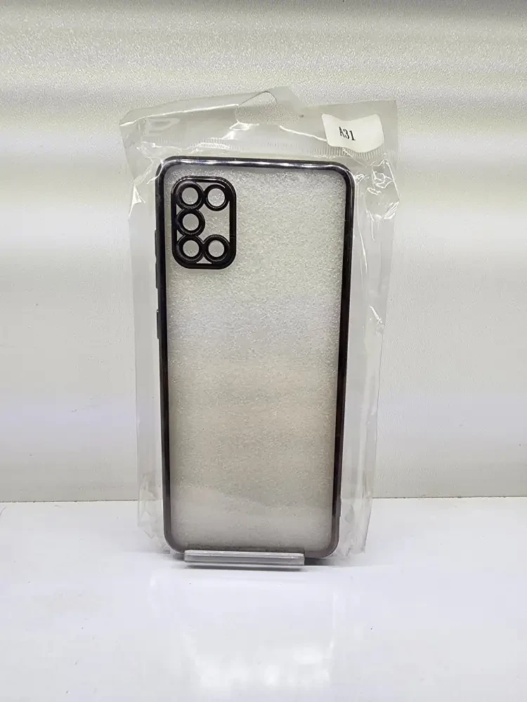 قاب گوشی شفاف مناسب برای مدل SAMSUNG A31 – مشکی