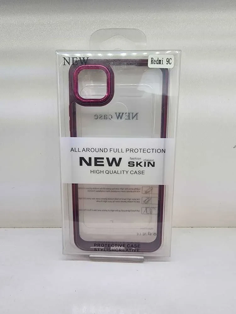 قاب گوشی شفاف مناسب برای مدل Xiaomi REDMI 9C – زرشکی