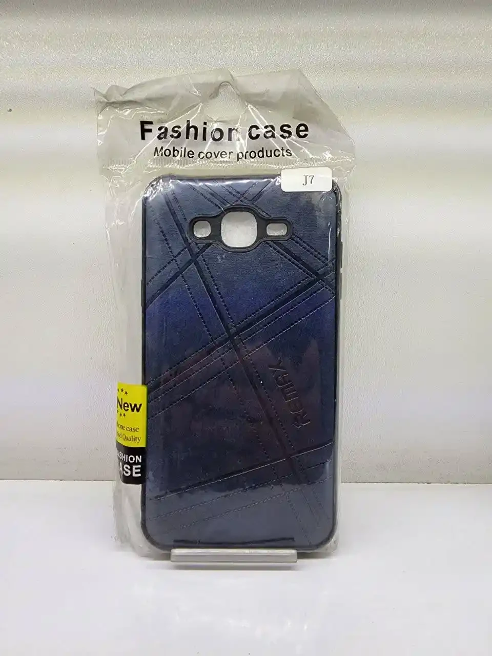 قاب گوشی طرح چرمی مناسب برای مدل SAMSUNG J7 – سورمه ای