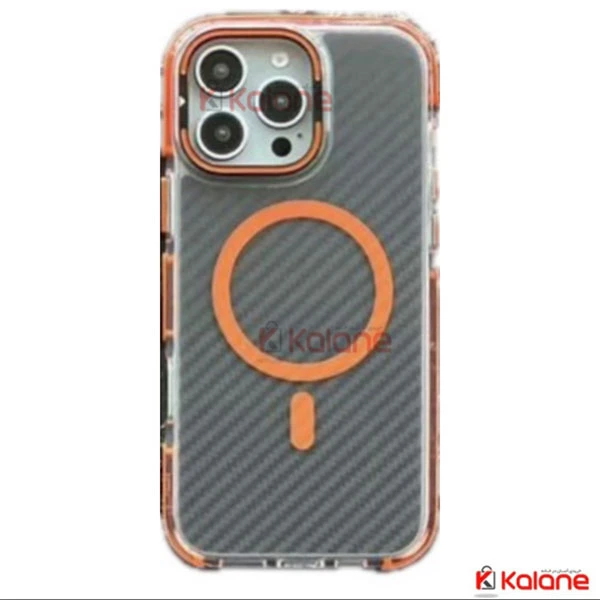 قاب گوشی مگ سیف دار Apple iphone 16 Pro Max مدل Magic Carbon Metal