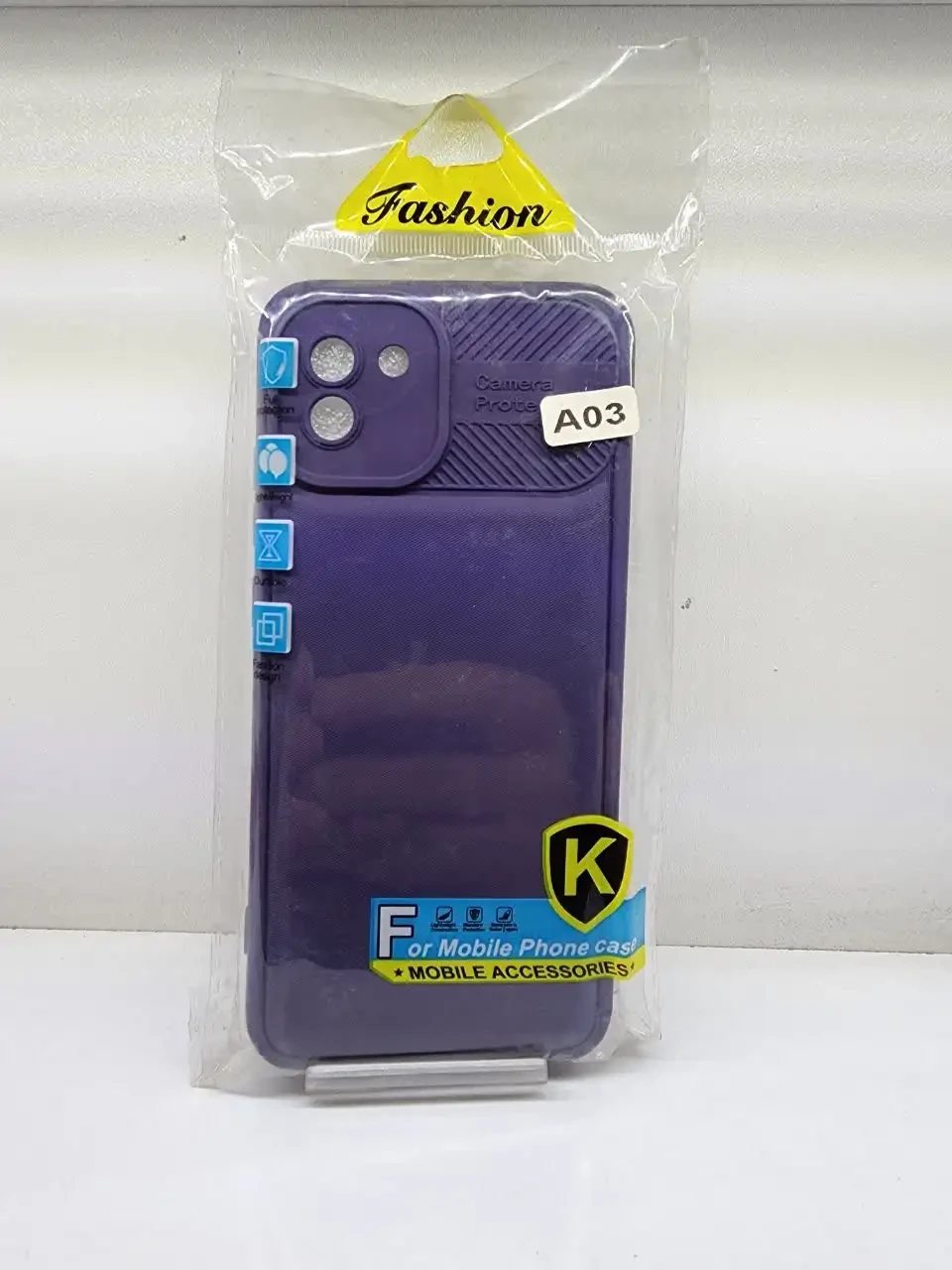 قاب گوشی پروتکت مناسب برای مدل SAMSUNG A03 – بنفش