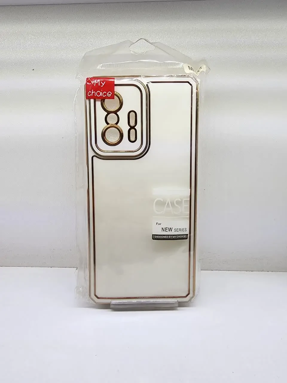 قاب گوشی ژله ای مای کیس مناسب برای مدل Xiaomi MI 11T – سفید طلایی