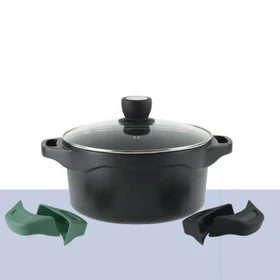 قابلمه گرانیت یونیک طرح هلیوس کد 8926 سایز 24 به همراه دستگیره