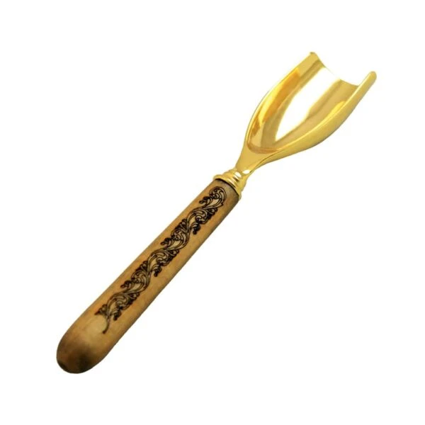 قاشق آجیل خوری مدل فلزی چوبی کد WG-0009