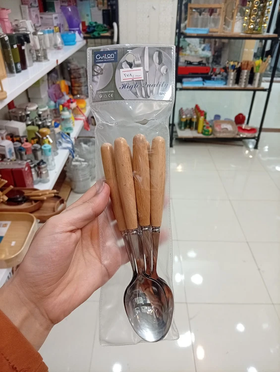 قاشق دسته بامبو