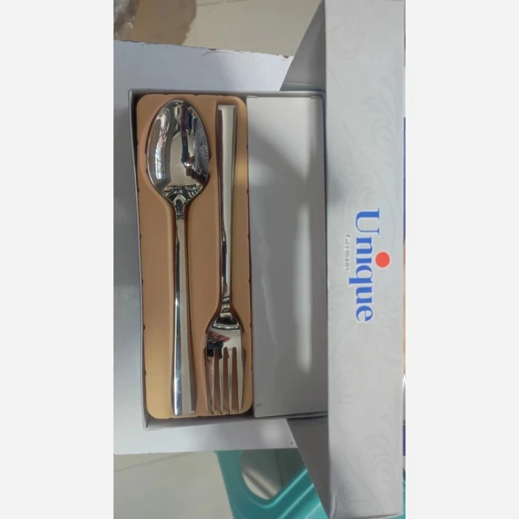 قاشق چنگال برند یونیک Unique جنس استیل ضدزنگ ضخیم ست 12 عددی اورجینال