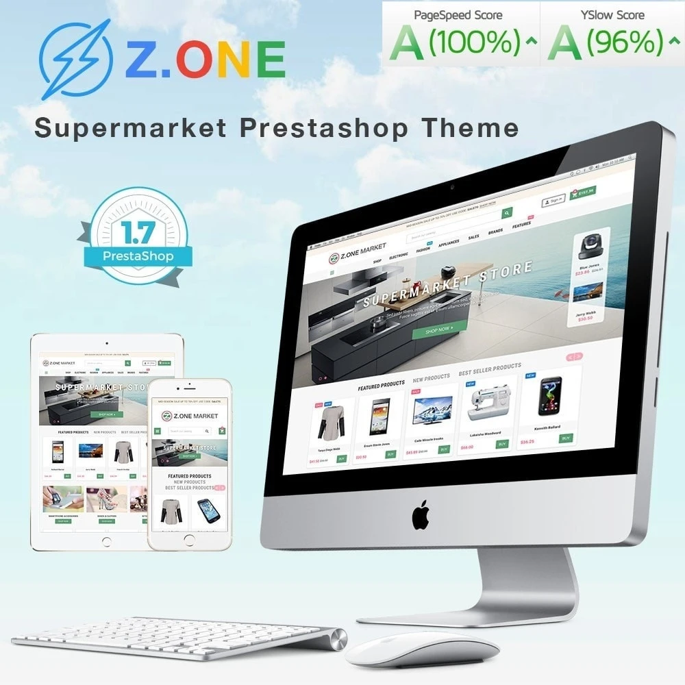 قالب ZOne 2.7.2-قالب سوپرمارکت پرستاشاپ همه منظوره